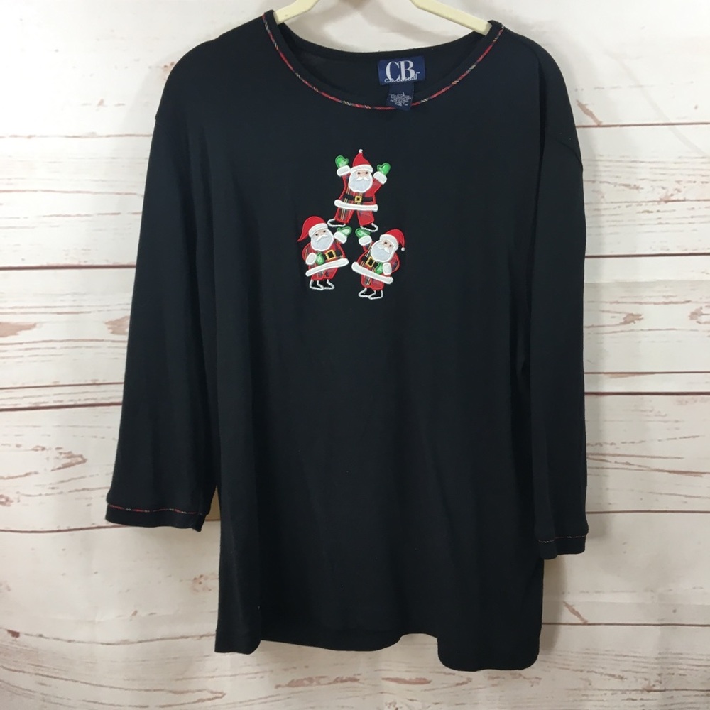 CB Casuals Santa Top